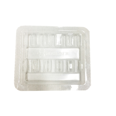 OEM plástico Thermoformed de empacotamento das bandejas da bolha plástica médica clara da droga do PVC
