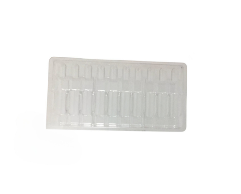 Pulveras para injecção líquido oral plástico transparente Blister Tray Ampola garrafa Agulha de água 1ml 10pcs