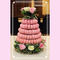 Plástico empilhável Macaron de 10 camadas que empacota a torre de Macaron da árvore de Natal do PVC de 0.8mm