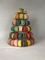 Suporte de empacotamento plástico empilhável de Macaron da série da árvore de Natal 6 de Macaron
