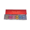 Luxo 12 peças Macaron embalagem caixa de papel Kraft vermelho com interior de plástico
