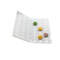 3x8 de dobramento 24pcs Macaron plástico que empacota o ANIMAL DE ESTIMAÇÃO do PVC de Clam Shell Tray Clear