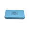 Papel de embalagem de empacotamento de papel azul da caixa de 6pcs Macaron com a bandeja interna plástica