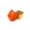 Revestimento UV reciclável de empacotamento alaranjado bonito 2pcs da caixa de Macaron do papel de embalagem