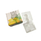 2 peças caixa de embalagem de macaron de impressão agradável papel kraft com bandeja interna de plástico