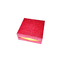 Caixa de presente de papel rígida do chocolate vermelho que empacota 9Pcs com produto comestível interno claro plástico