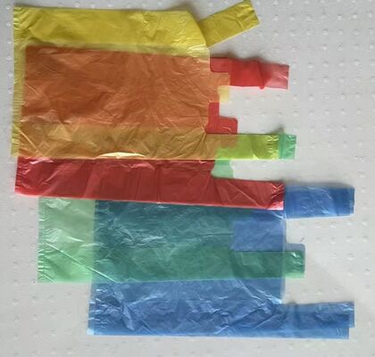 Saco de compras de HDPE reciclável personalizado com alta resistência a impactos para supermercados
