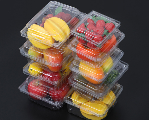 Customized Design Recyclable PET Heat Sealing Fruit Packaging Box and Plastic Blister Tray