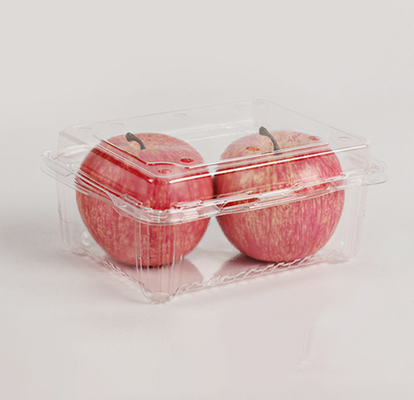 Caixa de frutas descartável no atacado com tampa transparente e embalagem blister de plástico grosso para embalagem de caixas de corte de frutas, feitas sob medida