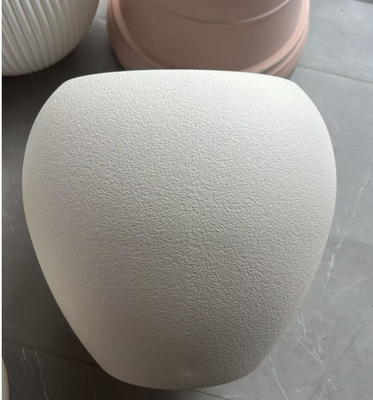 Potes de flores de porcelana branca de folhas múltiplas de HDPE para plantas em vasos de interior e exterior