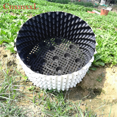 Do ar branco da estufa dos potenciômetros do ar do plástico do HDPE do crescimento cubetas de poda 0.9mm da raiz