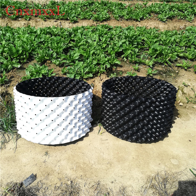 Do ar branco da estufa dos potenciômetros do ar do plástico do HDPE do crescimento cubetas de poda 0.9mm da raiz