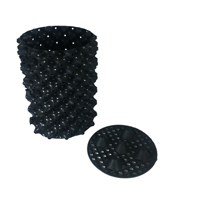 os potenciômetros plásticos do ar do PVC do diâmetro 0.7mm de 20cm não revestiram potenciômetros pretos do ar dos polímeros Degradable