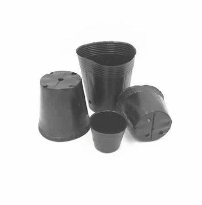 Gráfico de plástico preto blister suave sementes de flores vaso para árvore