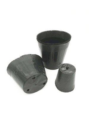 Tamanho personalizado PVC preto PS plástico suave flor de nutrição pote para plantio