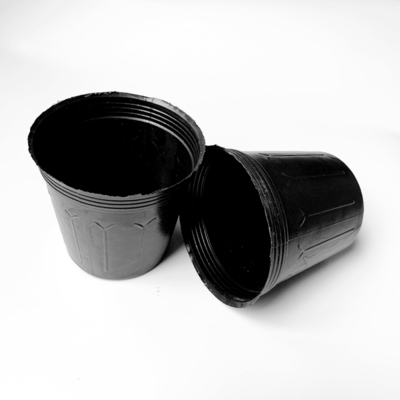 Inverno PE preto 3 galões vasos de plantas 23cm altura profundidade vasos de infância