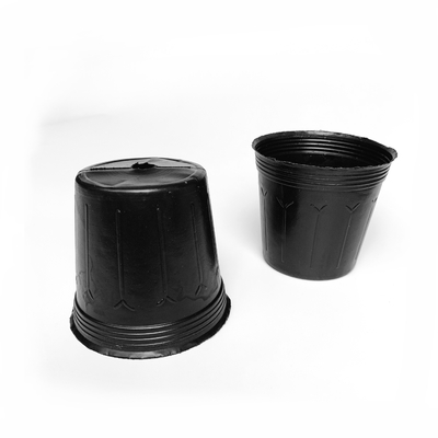 Inverno PE preto 3 galões vasos de plantas 23cm altura profundidade vasos de infância