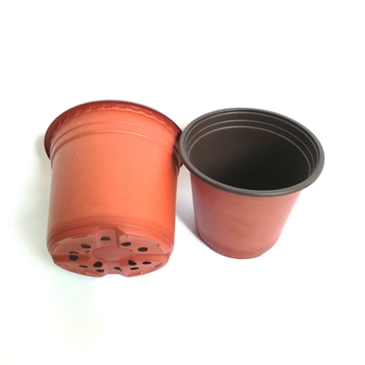 Potes de plástico de cores duplas para plantas de flores / verdes