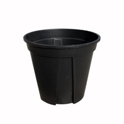 Gráfico de 2.5L Negro Jardim Plástico Nursery Galão Pot espesso Galão Bonsai poda Feito de PP / HDPE