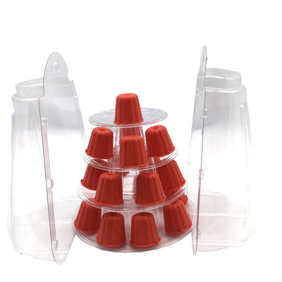 Limpeza 4 Nível Canele Display Stand For Cake Loja Panaderia