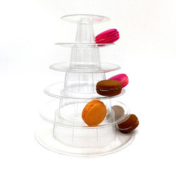 Limpeza 4 Nível Canele Display Stand For Cake Loja Panaderia