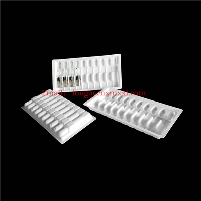 Ampolas de plástico de alta qualidade 1 ml 2 ml 5 ml 10 ml embalagem de plástico transparente em bolhas frascos em bolhas caixa