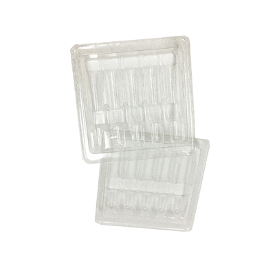 PET Clear Ampoule Tray Para 2ml 3ml 5ml 10ml Vial Embalagem de plástico Dispositivo Médico