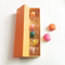 Caixa de presente do papel de Macaron do cartão do carimbo de ouro que empacota 6pcs com tampa
