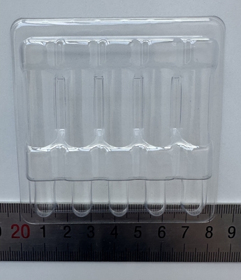 PET Produtos frágeis Caixa de embalagem garrafa de vidro Caixa de embalagem fixa Injecção de água 1ml 2ml 5ml 10ml 5 embalagem