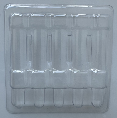 PET Produtos frágeis Caixa de embalagem garrafa de vidro Caixa de embalagem fixa Injecção de água 1ml 2ml 5ml 10ml 5 embalagem