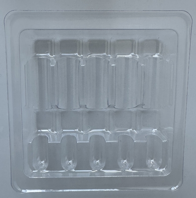 PET Produtos frágeis Caixa de embalagem garrafa de vidro Caixa de embalagem fixa Injecção de água 1ml 2ml 5ml 10ml 5 embalagem