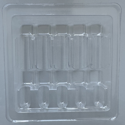 PET Produtos frágeis Caixa de embalagem garrafa de vidro Caixa de embalagem fixa Injecção de água 1ml 2ml 5ml 10ml 5 embalagem
