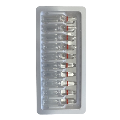 Caixa de ampola farmacêutica de material PET 1 ml 10 embalagens de agulha de vidro