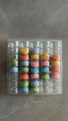 Macarrão 40 Caixa transparente feita à mão Embalagem em bandeja de macarrão Embalagem de chocolate Capa superior e inferior Embalagem de bolo Fornecedor
