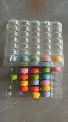 Macarrão 35 Embalagem em bandeja transparente Caixa feita à mão Embalagem de macarrão Embalagem de chocolate Capa superior e inferior Embalagem de bolo