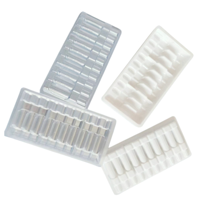 Farmácia PET bandeja de ampola de injecção de água 1ml ~ 10ml bandeja de ampola de personalização