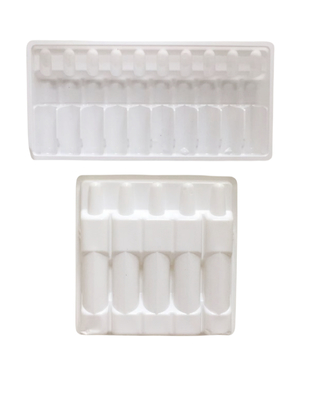 Farmácia PET bandeja de ampola de injecção de água 1ml ~ 10ml bandeja de ampola de personalização