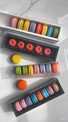 Embalagem de macarrão de plástico personalizável para proteger e apresentar bolos