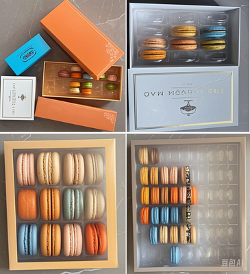 Tamanho A embalagem deve corresponder ao tamanho dos macarons e permitir espaço suficiente para que possam ser colocados sem serem esmagados