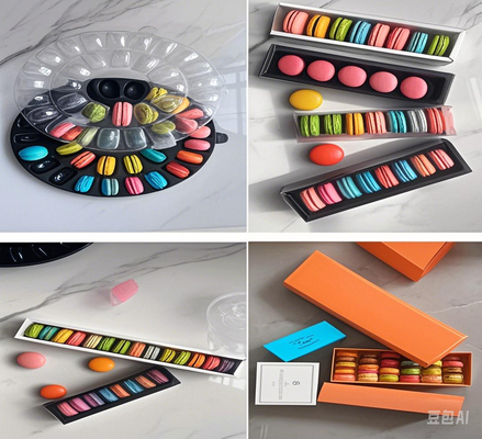 Tamanho A embalagem deve corresponder ao tamanho dos macarons para evitar movimentos e danos durante o transporte