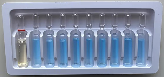 Caixa de frascos de PET ecológica Para frascos de 1 ml ~ 10 ml de água para injecção