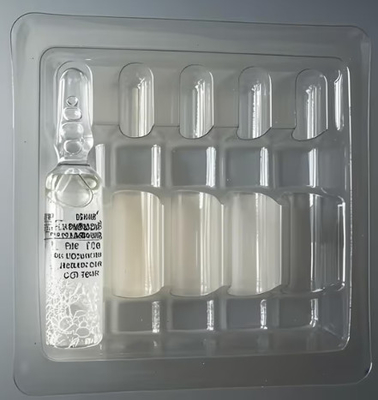 Blister de plástico PET branco para medicamentos, com padrão de design anti- falsificação, embalagem e armazenamento