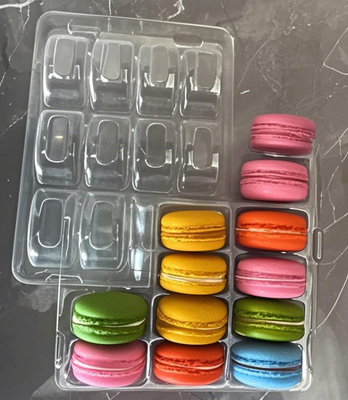 Empacotamento plástico 18cm claro biodegradável da salada do círculo de Tray Containers 7g