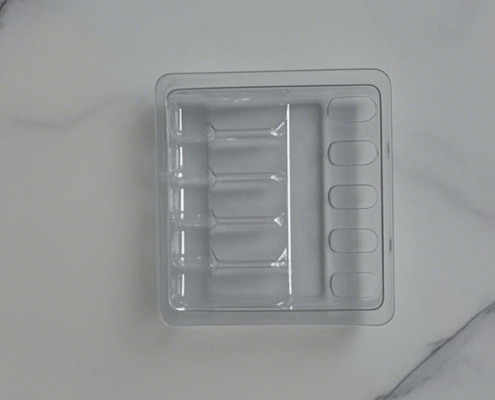 Caixa de embalagem de 1 ml de Ampola Blister para medicamentos com dimensões personalizadas e aprovação de amostras para envio personalizado