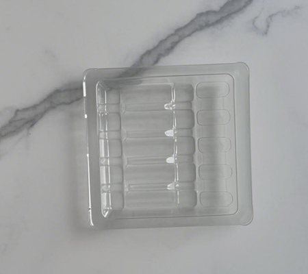 Portador de caixa de PVC PET para injecção de água Tonetto ampola para injecção oral de pó líquido blister embalagem embalagem de medicamentos bandeja de plástico