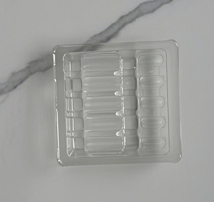 Blister de plástico PET branco para medicamentos, com padrão de design anti- falsificação, embalagem e armazenamento