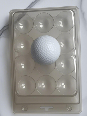 12 Bolas de golfe Embalagem transparente Caixa de plástico Embalagem Embalagem de bola de golfe