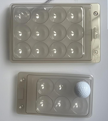 12 Bolas de golfe Embalagem transparente Caixa de plástico Embalagem Embalagem de bola de golfe