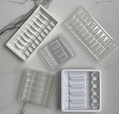 Embalagem farmacêutica personalizada da bandeja da ampola Blister descartável Embalagem da ampola de 5 ml Embalagem farmacêutica de 5 ml