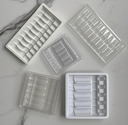 Portador de caixa de PVC PET para injecção de água Tonetto ampola para injecção oral de pó líquido blister embalagem embalagem de medicamentos bandeja de plástico